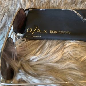 Quay Australia Accessories - Quay x Desi High Key Blue/silver Sunglasses/ Quay Australia Accessories - Quay x Desi High Key Blue/silver Sunglasses/